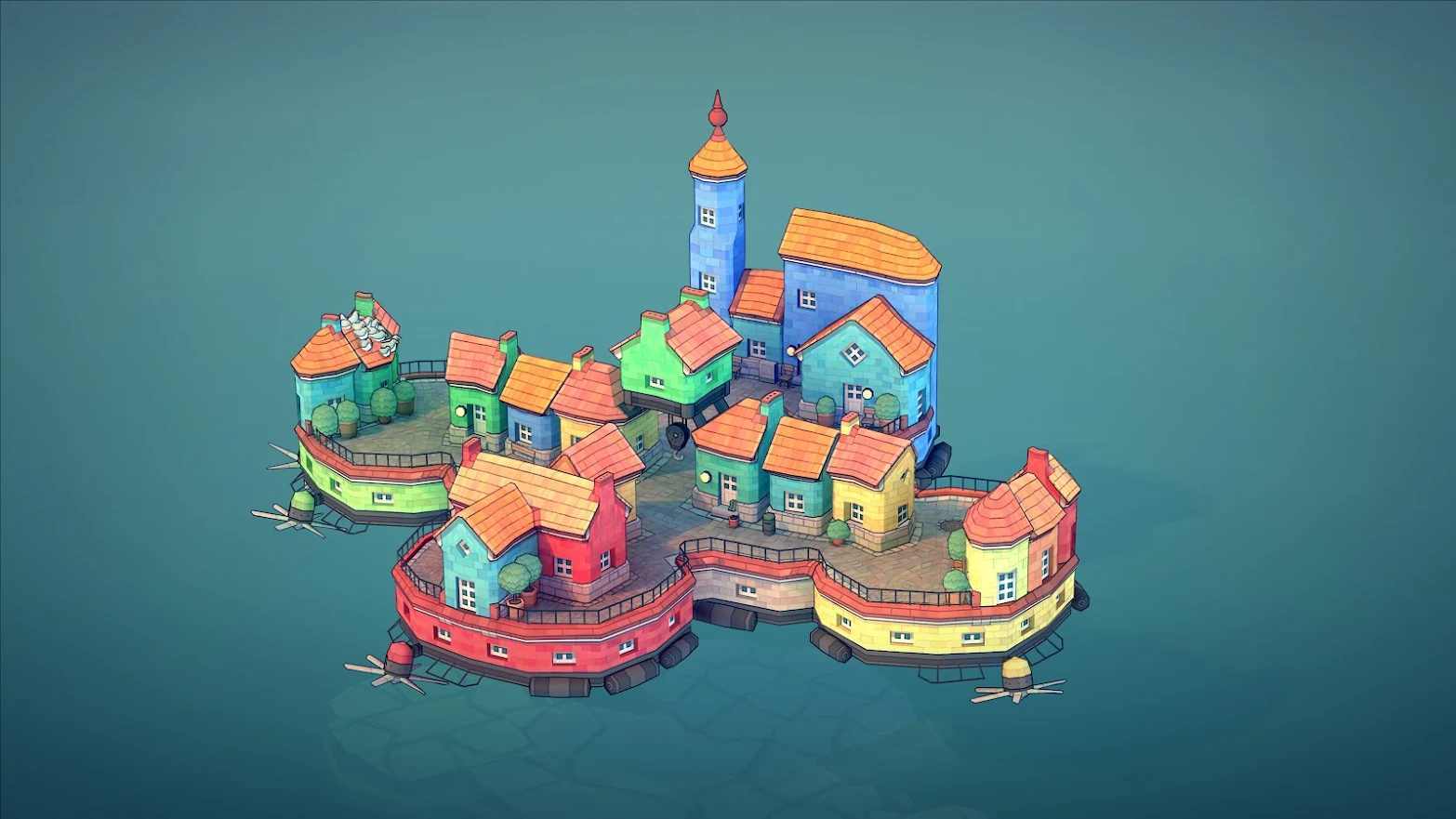 城镇叠叠乐(Townscaper)游戏图1