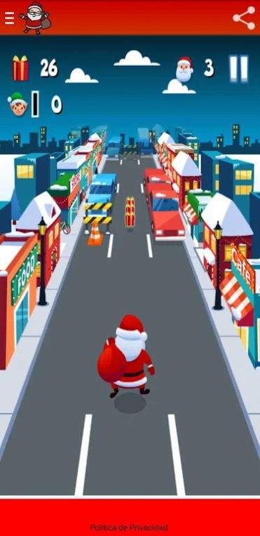 圣诞老人城市奔跑游戏